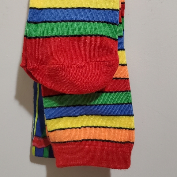 Cute Air Heads Knee High Rainbow 🌈 Multicolor 2 Pair Socks 9-11 Unisex Men/Wo - Picture 6 of 7